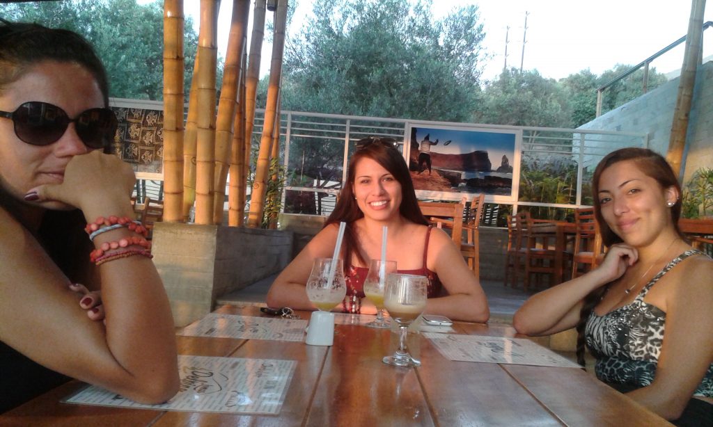 Disfrutando el atardecer